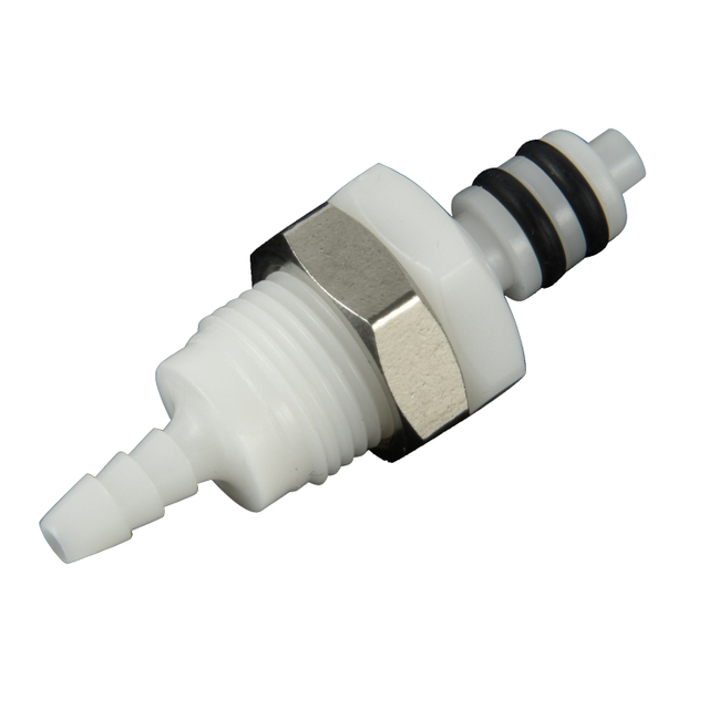 POM Plastic Quick Disconnects Hose Barb Male Connector Medical Fitting Coupling for Medical Equipment Parts