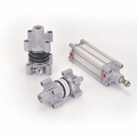 ISO15552 VDMA24562 ISO6431 Standard Pneumatic Cylinder With T Slot Micky Mouse and Round Tube