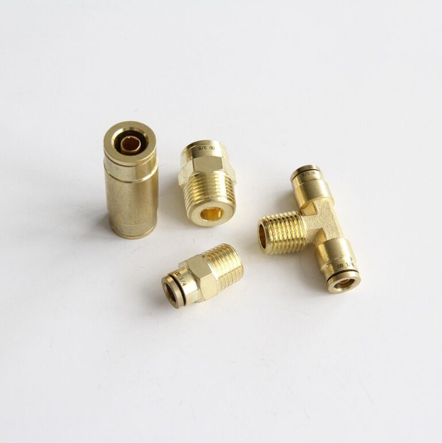 Stainless Steel Brass Plastic One Touch Pneumatic Fitting