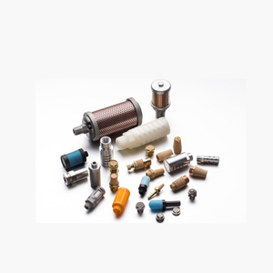  Bronze Stainless Steel Fiber Sintered Pneumatic Silencer Muffler Filter Element Noise Reduce