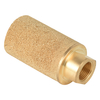  Bronze Stainless Steel Fiber Sintered Pneumatic Silencer Muffler Filter Element Noise Reduce